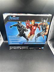 HASBRO AVENGERS TITAN HERO SERIES THOR, IRON MAN, PANTHER